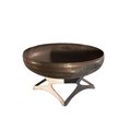 Marquee Protection OF30LTYCB 30 dia Liberty Natural Steel Curved Base Fire Pit MA419158